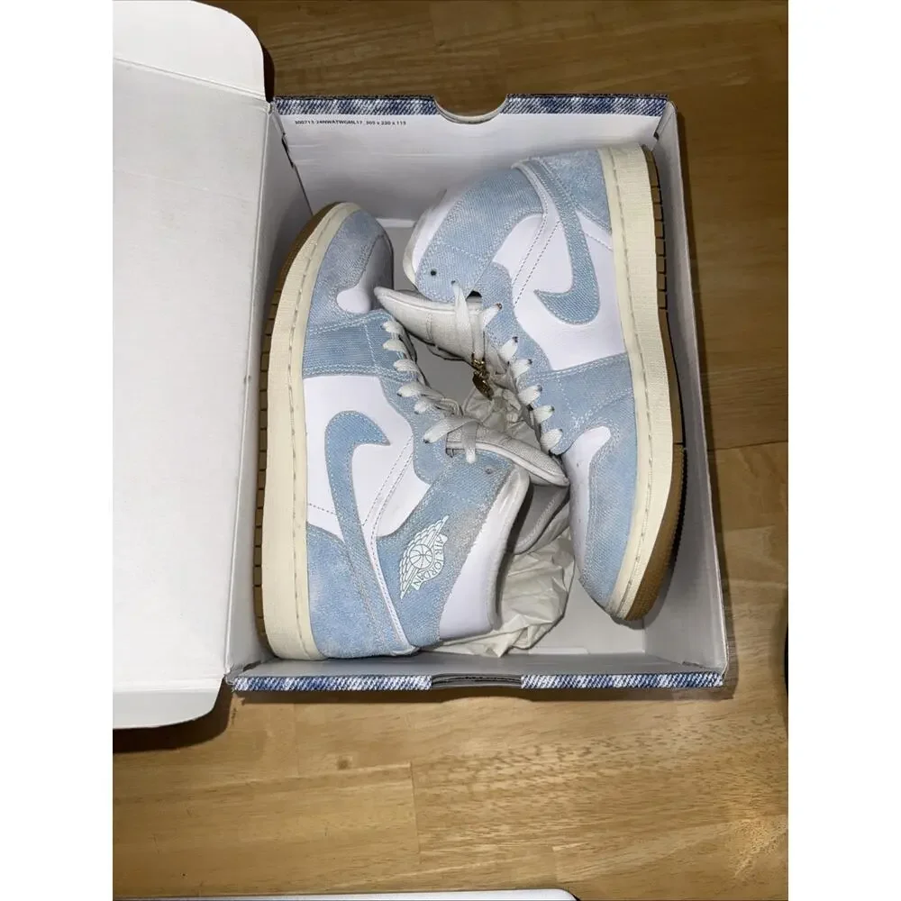 Size 9 Women’s - Air Jordan 1 Mid Denim W OG BOX